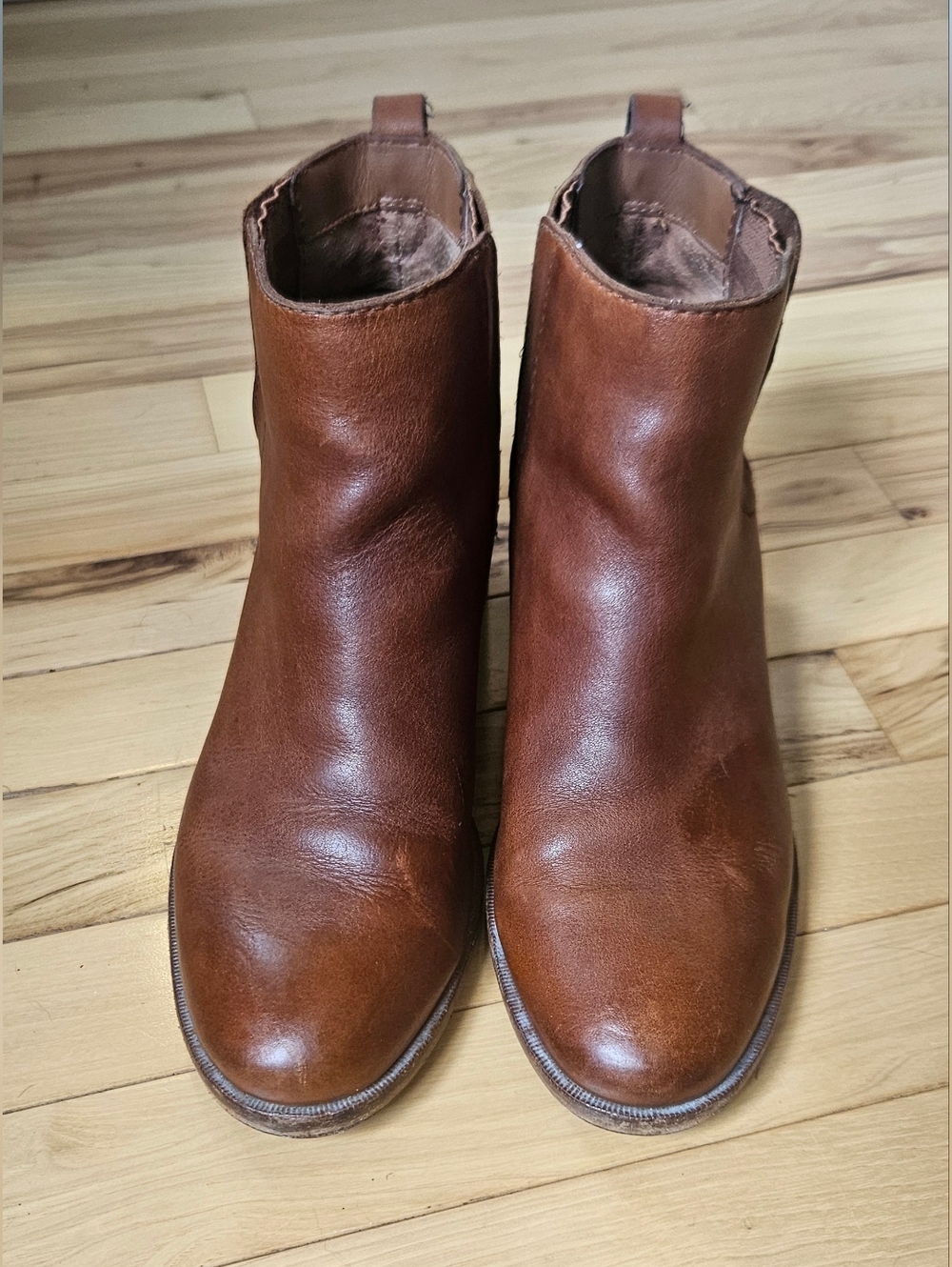 Kork Ease Cognac Mindo Chelsea Ankle Bootie Size 7.5
